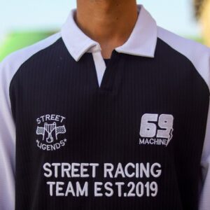 Winter Essential Premium Sweatshirt – Black  & White Raglan Design