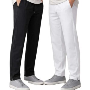 3 Pcs Comboo Solid Low Cut Baggy Joggers - White, Black & Ass