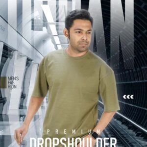 Drop Sholder T-shirt Olive