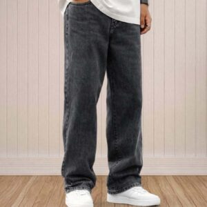 3 Pcs Comboo Baggy Jeans Pant-Light Blue,Black & Ass